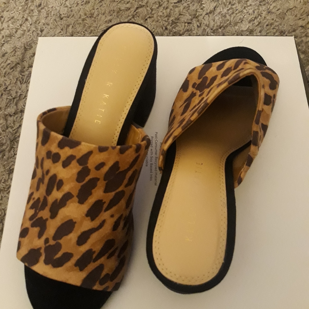 Kelly & Katie Animal Print Mules